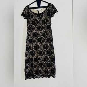 Motherhood Maternity Black Lace Overlay Dress XL  baby shower photoshoot  Dress